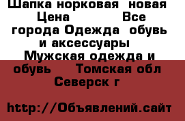 Шапка норковая, новая › Цена ­ 5 000 - Все города Одежда, обувь и аксессуары » Мужская одежда и обувь   . Томская обл.,Северск г.